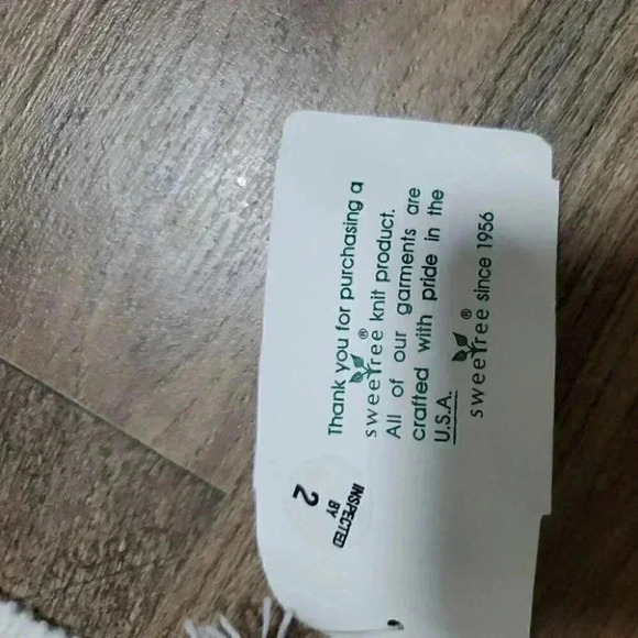 Vintage Sweetree Original Women's Knitted Cream Scarf New with Tags - Picture 3 of 5